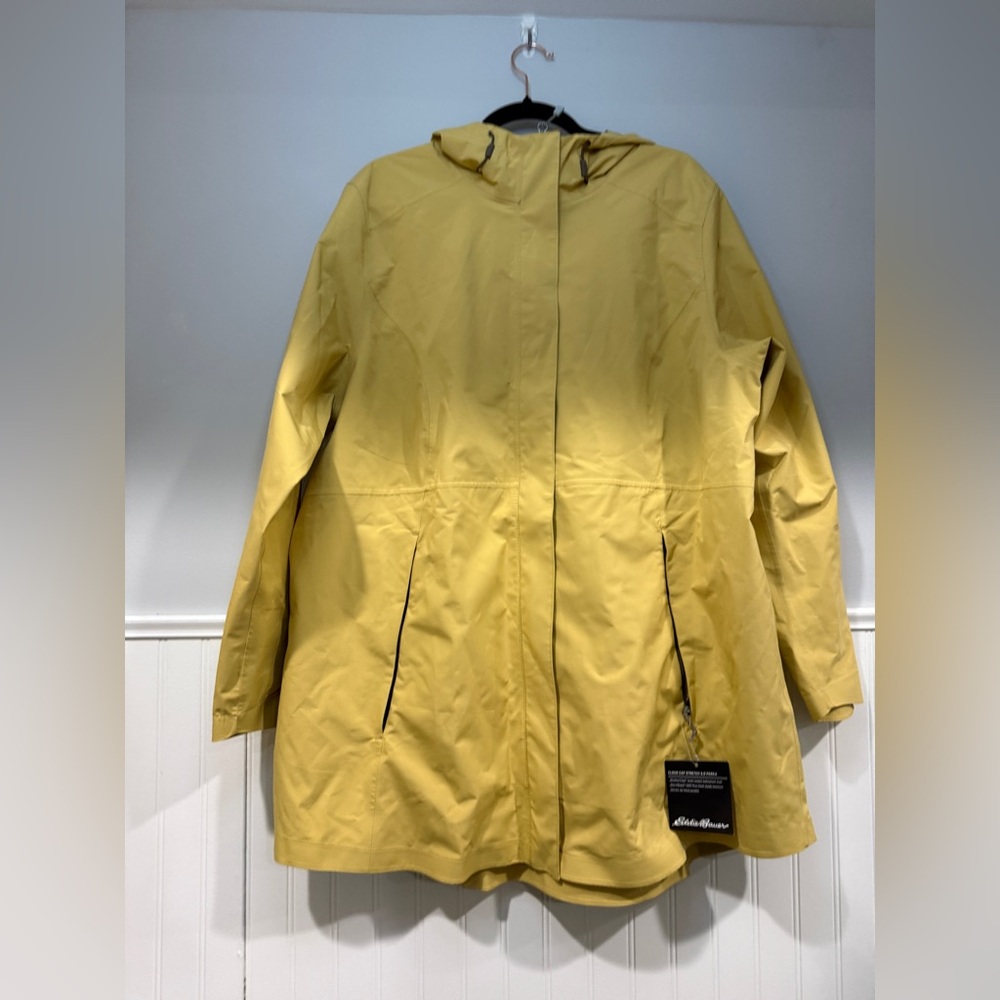 Eddie Bauer Women's Yellow Rain Coat